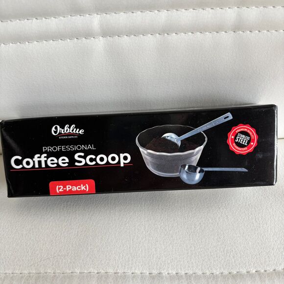 Orblue Kitchen Supplies Professional 2 Pk. Stainless Steel COFFEE SCOOPS - Picture 2 of 3